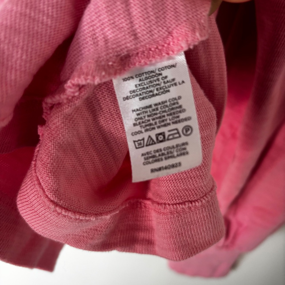 Loft Pink Heart Embroidery Puff Sleeve Long Sleeve Sweatshirt Girly Size Small - Picture 6 of 7